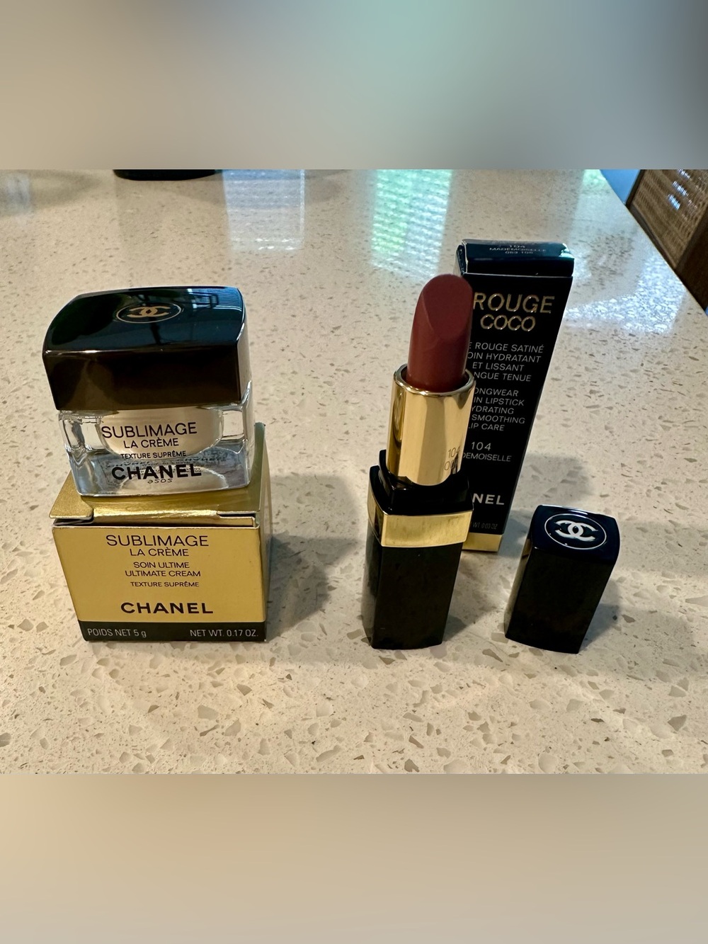 CHANEL Rouge Coco Satin Lipstick Hydrating + Sublimage LaCrème Texture Supreme